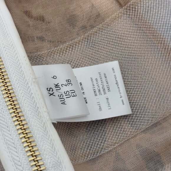 🆕 BRONX & BANCO 🧿 NWOT Casey White Lace Long Sleeve Mini Dress, Sz  XS / US 2 - Picture 13 of 16